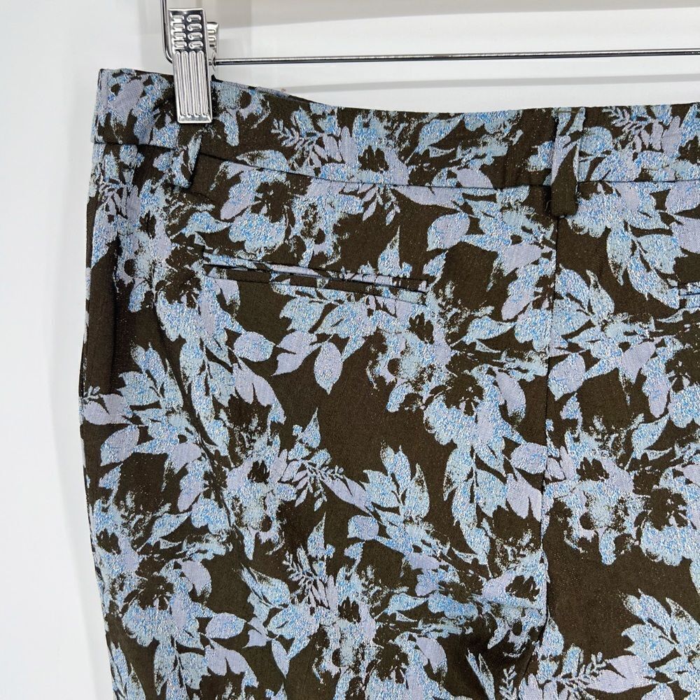 NWT le’s‎ Floral Metallic Trousers Giglio IT 44 (USM/8) - Picture 5 of 9